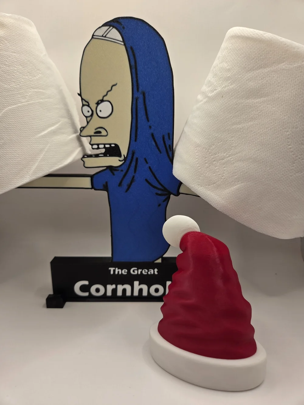 Holiday Cornholio Toilet Paper Holder - Blue